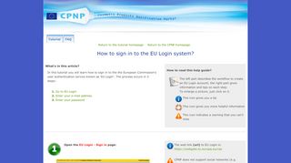 
                            3. How to login on EU Login? - europa.eu