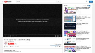 
                            2. how to login phonepe account without otp - YouTube