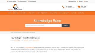 
                            12. How to login Plesk Control Panel? - WebSupporters Knowledge Base