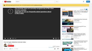 
                            6. how to login slideshare tutorial video - YouTube
