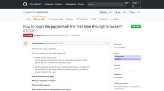 
                            1. how to login the jupyterhub the first time thourgh browser? · Issue ...