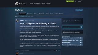 
                            9. How to login to an existing account :: Skyforge General Discussion