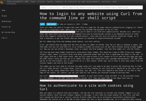
                            6. How to login to any website using Curl from the command line or shell ...