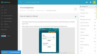 
                            3. How to login to cPanel - Knowledgebase - Hostking