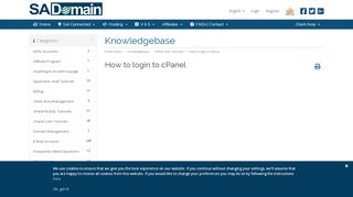 
                            13. How to login to cPanel - Knowledgebase - SA Domain Internet Services