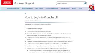 
                            12. How to Login to Crunchyroll | Nintendo Support - Nintendo Switch