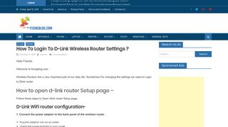 
                            12. How to login to d-link wireless router settings ? | Fixingblog.com