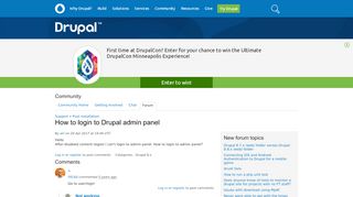 
                            4. How to login to Drupal admin panel | Drupal.org