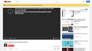 
                            9. How to login to edit your Ektron website - YouTube