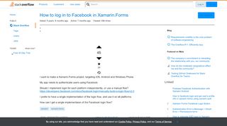 
                            10. How to login to facebook in Xamarin.Forms - Stack Overflow