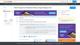
                            12. How to login to Facebook without a login dialog in C# - Stack Overflow