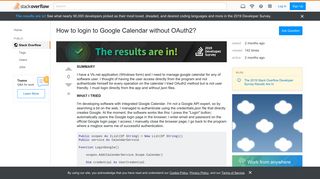 
                            7. How to login to Google Calendar without OAuth2? - Stack Overflow