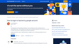 
                            2. How to login to hipchat by google account - Atlassian Community