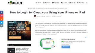 
                            5. How to Login to iCloud.com Using Your iPhone or iPad - Appuals.com