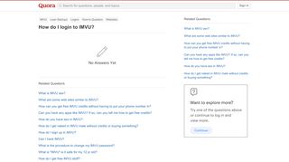 
                            7. How to login to IMVU - Quora