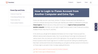 
                            7. How to Login to iTunes Account from Another Computer and Extra Tips