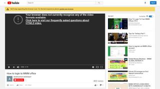 
                            2. How to login to MMM office - YouTube