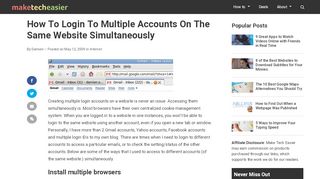 
                            10. How To Login To Multiple Accounts On The Same Website ...