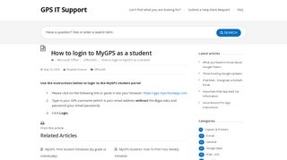 
                            12. How to login to MyGPS as a student – GPS IT Support