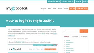 
                            9. How to login to myhrtoolkit