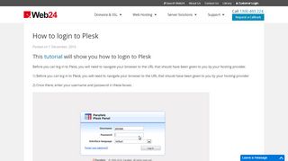 
                            4. How to login to Plesk - Web24