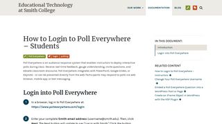 
                            7. How to Login to Poll Everywhere – Students – Educational ...