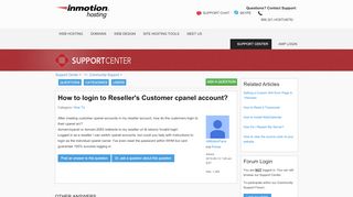 
                            12. How to login to Reseller's Customer cpanel ... - InMotion Hosting