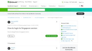 
                            9. How to login to Singapore version - QuickBooks - Intuit