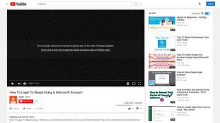 
                            8. How To Login To Skype Using A Microsoft Account - YouTube