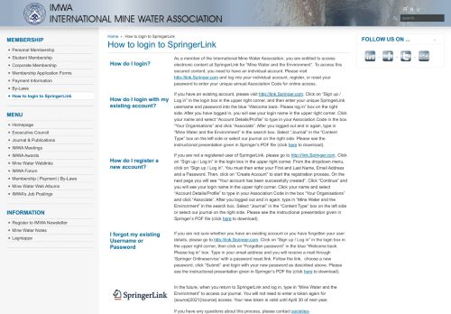 
                            1. How to login to SpringerLink - IMWA - International Mine Water ...