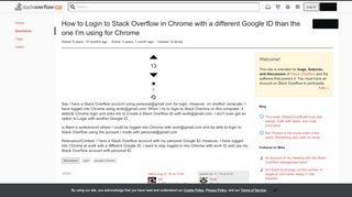 
                            12. How to Login to Stack Overflow in Chrome with a different Google ...