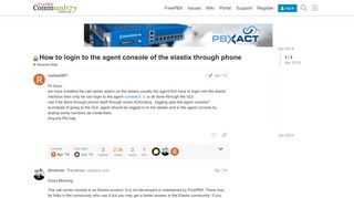 
                            12. How to login to the agent console of the elastix through phone ...