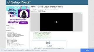 
                            5. How to Login to the Arris TG852 - SetupRouter