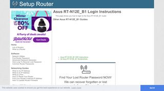 
                            2. How to Login to the Asus RT-N12E_B1 - SetupRouter