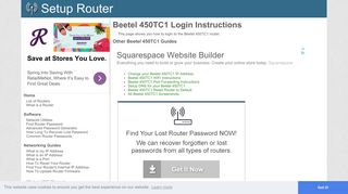 
                            5. How to Login to the Beetel 450TC1 - SetupRouter