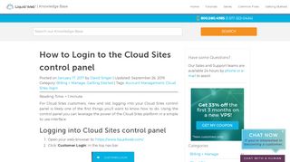 
                            11. How to Login to the Cloud Sites control panel | Liquid Web Knowledge ...