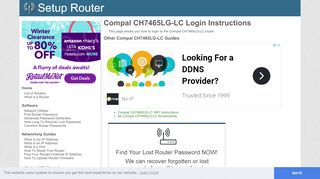 
                            7. How to Login to the Compal CH7465LG-LC - SetupRouter