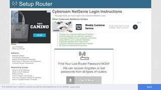 
                            4. How to Login to the Cyberoam NetGenie - SetupRouter