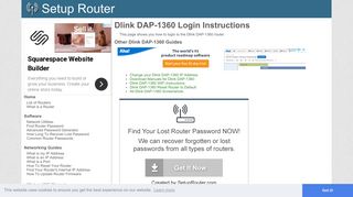 
                            1. How to Login to the Dlink DAP-1360 - SetupRouter