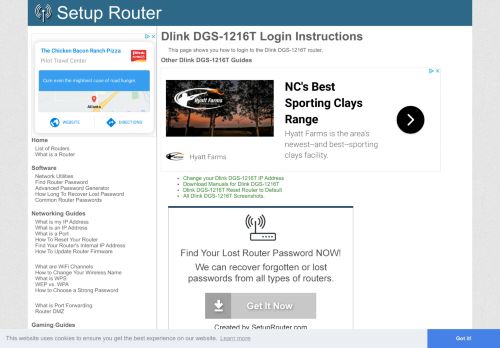 
                            10. How to Login to the Dlink DGS-1216T - SetupRouter