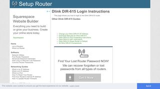 
                            3. How to Login to the Dlink DIR-615 - SetupRouter