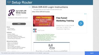 
                            1. How to Login to the Dlink DIR-635 - SetupRouter