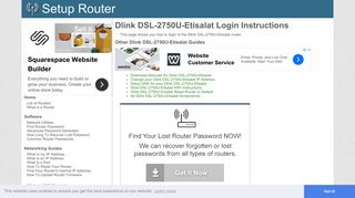 
                            6. How to Login to the Dlink DSL-2750U-Etisalat - SetupRouter
