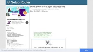 
                            4. How to Login to the Dlink DWR-116 - SetupRouter