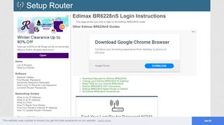 
                            7. How to Login to the Edimax BR6228nS - SetupRouter