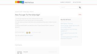 
                            3. How to login to the GOQii app? – Support Center