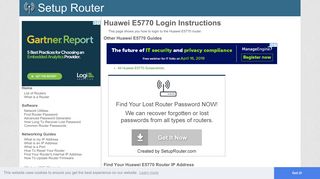 
                            7. How to Login to the Huawei E5770 - SetupRouter