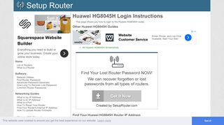 
                            2. How to Login to the Huawei HG8045H - SetupRouter