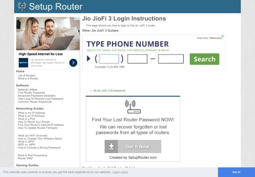 
                            7. How to Login to the Jio JioFi 3 - SetupRouter