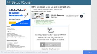 
                            12. How to Login to the KPN Experia-Box - SetupRouter